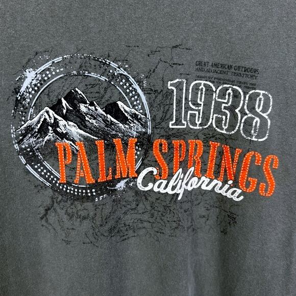Y2K Palm Springs California 1938 Tourist T-Shirt - Sage - Size XL - Picture 2 of 4